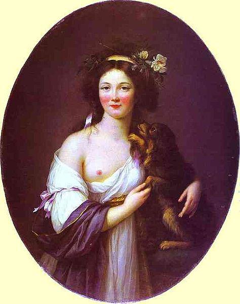 elisabeth vigee-lebrun Portrait of Mme D'Aguesseau.